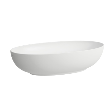 Umywalka nablatowa Laufen IL Bagno Alessi 700x380 mm bez otw. biały mat H8189777571121