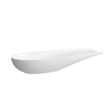 Umywalka nablatowa Laufen IL Bagno Alessi 1000x380 mm bez otw. biały mat H8189747571121
