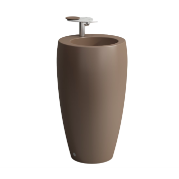 Umywalka wolnostojąca Laufen IL Bagno Alessi Ø530x900 mm z otw. caffe mat H8119721881041