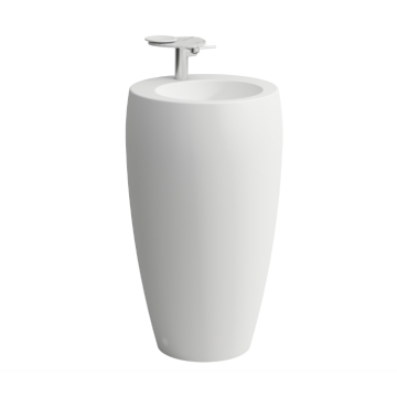 Umywalka wolnostojąca Laufen IL Bagno Alessi Ø530x900 mm bez otw. biały mat H8119727571091