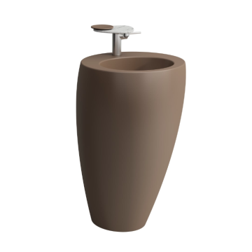 Umywalka przyścienna Laufen IL Bagno Alessi 520x530 mm bez otw. caffe mat H8119711881091