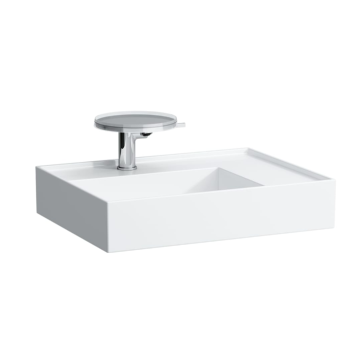 Umywalka ścienna szlifowana 600x460 mm Laufen Kartell bez otw. biały H8183340001121