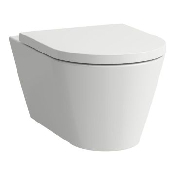 Miska podwieszana WC Silent Flush 370x545 mm Laufen Kartell rimless biała H8213310000001