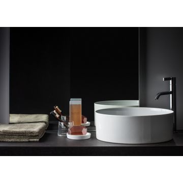 Umywalka nablatowa 380 mm Laufen Living Square bez otw. grafit mat H8114357581121