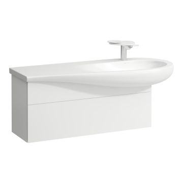 Szafka podumywalkowa z niecką z prawej strony 995x320 mm Laufen IlBagnoAlessi biały mat H4304310972601