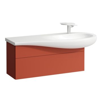 Szafka podumywalkowa z niecką z prawej strony 995x320 mm Laufen IlBagnoAlessi terracotta H4304310972691