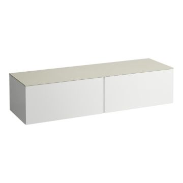 Szafka z blatem 1600x500 mm Laufen IlBagnoAlessi biały mat H4313300972601