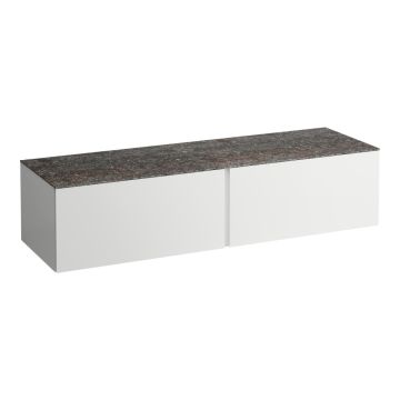 Szafka z blatem 1600x500 mm Laufen IlBagnoAlessi biały mat H4323300972601