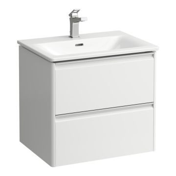 Zestaw umywalka z szafką 600x450 mm Laufen Palace biały mat H8607022601041