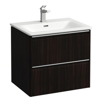 Zestaw umywalka z szafką 600x450 mm Laufen Palace ciemny wiąz H8607022631041