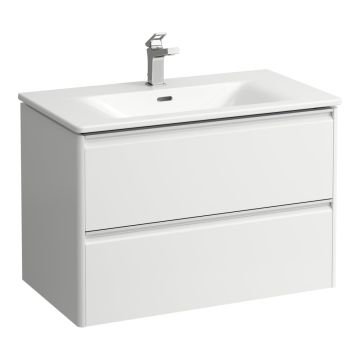 Zestaw umywalka z szafką 800x450 mm Laufen Palace biały mat H8607052601041