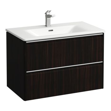 Zestaw umywalka z szafką 800x450 mm Laufen Palace ciemny wiąz H8607052631041