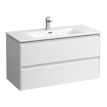 Zestaw umywalka z szafką 1000x450 mm Laufen Palace biały połysk H8607072611041