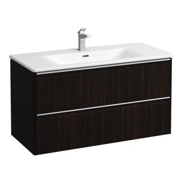 Zestaw umywalka z szafką 1000x450 mm Laufen Palace ciemny wiąz H8607072631041