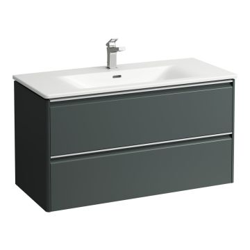 Zestaw umywalka z szafką 1000x450 mm Laufen Palace traffic grey H8607072661041