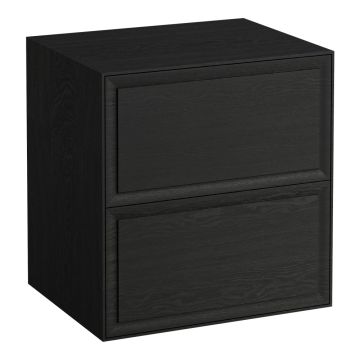 Szafka podumywalkowa z 2 szufladami 577x457 mm Laufen The New Classic czarny dąb H4060060856281