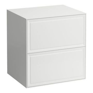 Szafka podumywalkowa z 2 szufladami 577x457 mm Laufen The New Classic biały połysk H4060060856311