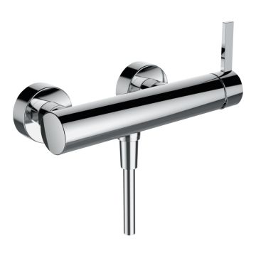Bateria natryskowa ścienna z wężem i słuchawką Laufen Kartell chrom H3313370041411