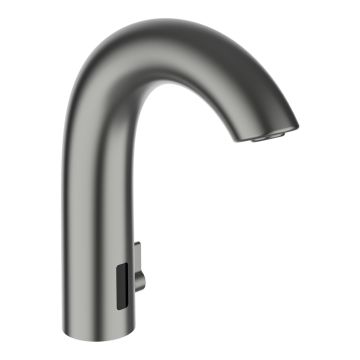 Bateria umywalkowa elektroniczna z regulatorem temperatury Laufen Curvetronic inox HF707153423060