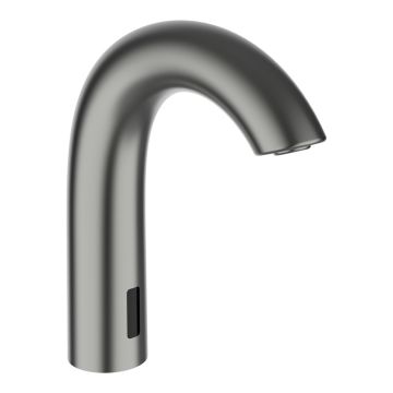 Bateria umywalkowa elektroniczna ze wstępnym ustawieniem temperatury Laufen Curvetronic inox HF707154423000
