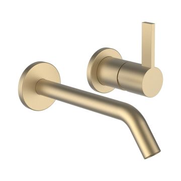 Bateria ścienna dwuotworowa Laufen Kartell białe złoto H3113360831201