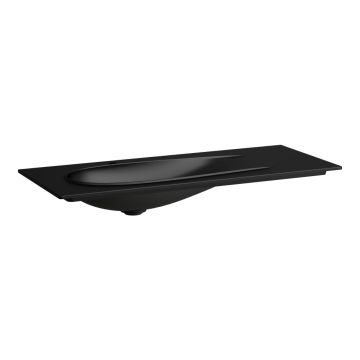 Umywalka meblowa 1200x500 mm Laufen Il Bagno Alessi z otw. czarny mat H8179797161041