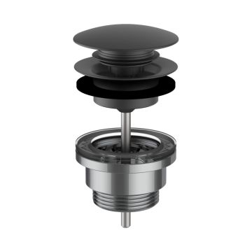 Korek click-clack LAUFEN czarny mat H3709890811041