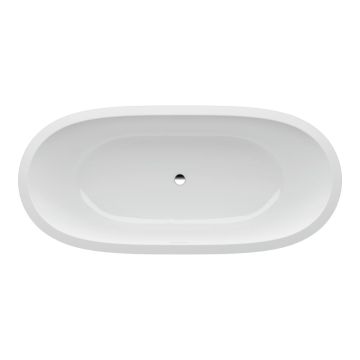 Wanna Sentec 1780x820 mm Laufen Il Bagno Alessi z oświetleniem i hydromasażem biała H2459710006251