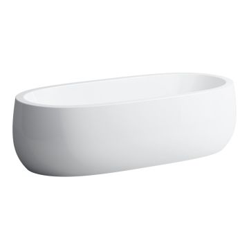 Wanna wolnostojąca 1830x870 mm Laufen Il Bagno Alessi z oświetleniem i hydromasażem biała H2459720006251
