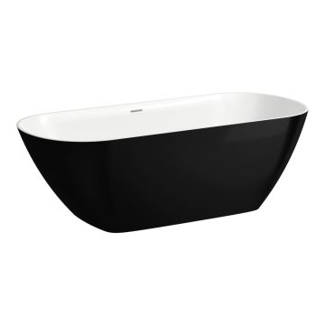 Wanna wolnostojąca Laufen Lua Marbond 1700x750x540 mm czarny połysk H2200820640001