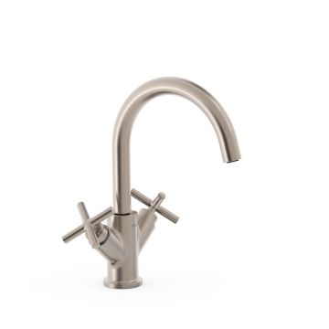 Bateria dwuuchwytowa wysoka umywalkowa Tres Montblanc stal 28320301AC