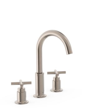 Bateria dwuuchwytowa stojąca umywalkowa Tres Montblanc stal 28310501AC