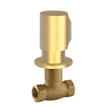 Zawór z gwintem 1/2" Tres Max złoto matowe 06115501OM