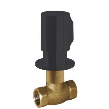 Zawór z gwintem 3/4" Tres Max czarny mat 06151101NM