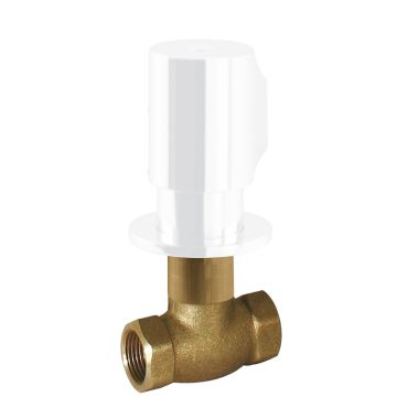 Zawór z gwintem 3/4" Tres Max biały mat 06151101BM