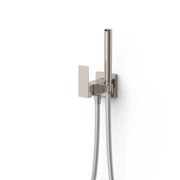 Bateria podtynkowa do bidetu lub WC Tres Cuadro-Tres stal 00612302AC