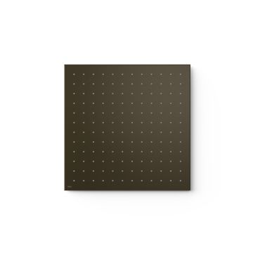 Deszczownica podtynkowa sufitowa 405x405 mm Tres czarny brąz 13495101KMB