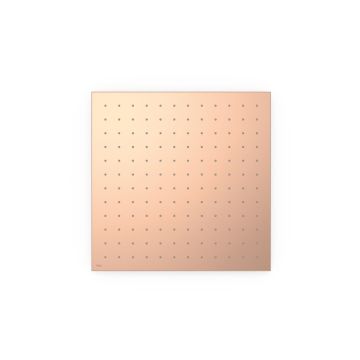 Deszczownica podtynkowa sufitowa 405x405 mm Tres różowe złoto matowe 13495101OPM