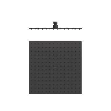 Deszczownica sufitowa 300x300 mm TRES czarny mat 134315012NM