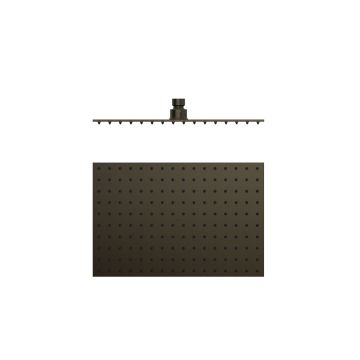 Deszczownica sufitowa 300x200 mm Tres czarny brąz 134315007KMB