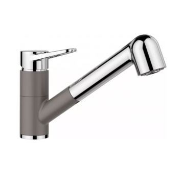 Bateria kuchenna Blanco Wega-S II Silgranit-Look z wyciąganą wylewką wulkaniczny szary 526983