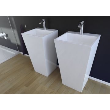 Umywalka wolnostojąca Besco Vera 40x50x85cm biała mat UMMB-V-WO