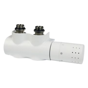 Zestaw przyłączy grzejnika Comap Flexodesign uniwersalny, termostatyczny, biały L234006001