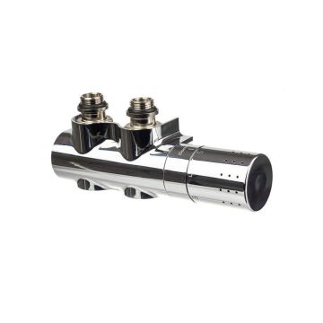 Zestaw przyłączy grzejnika Comap Flexodesign uniwersalny, termostatyczny, chrom L234007001