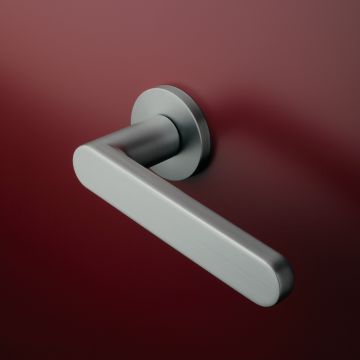 Klamka Enger Aprile Alora rozeta R Slim 7mm chrom satynowy ASALORAR7SSC