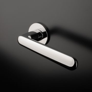 Klamka Enger Aprile Aria rozeta R super Slim 5mm chrom polerowany ASARIAR5SLC