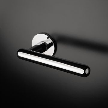 Klamka Enger Aprile Asteria rozeta R super Slim 5mm chrom polerowany ASASTERIAR5SLC