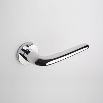 Klamka Enger Aprile Azalia rozeta R Slim 7mm chrom polerowany ASAZALIAR7SLC