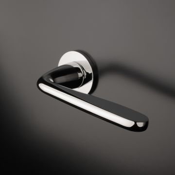 Klamka Enger Aprile Hiacynta rozeta R super Slim 5mm chrom polerowany ASHIACYNTAR5SLC