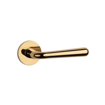 Klamka Enger Aprile Irga rozeta R Slim 7mm złoty polerowany PVD ATIRGAR7SGOLDPVD